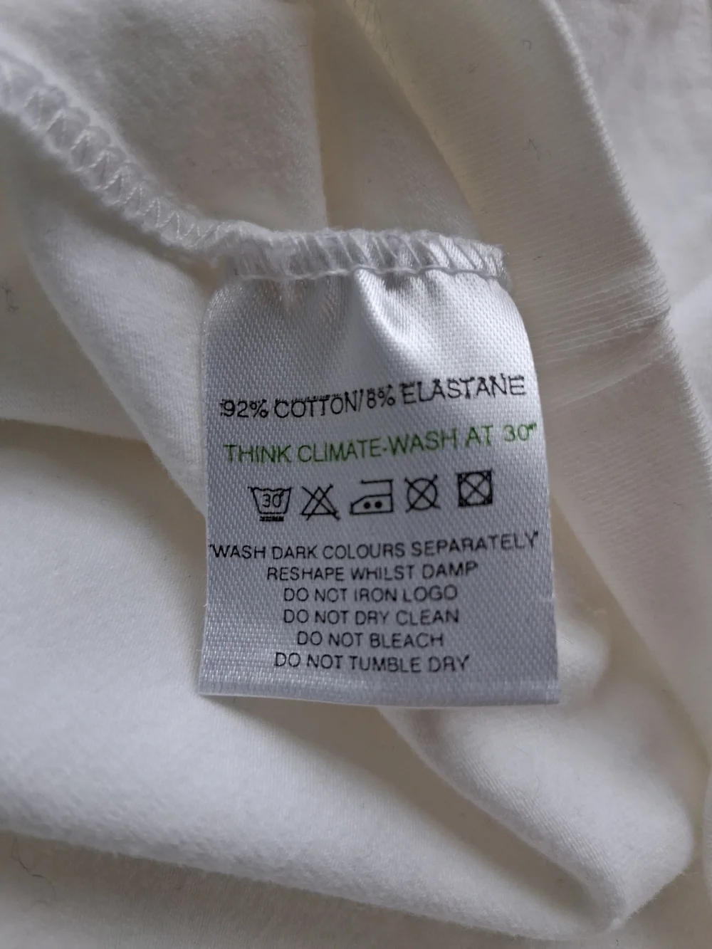Wimbledon White Tee with Purple and Green Crest - Picture 7 of 7
